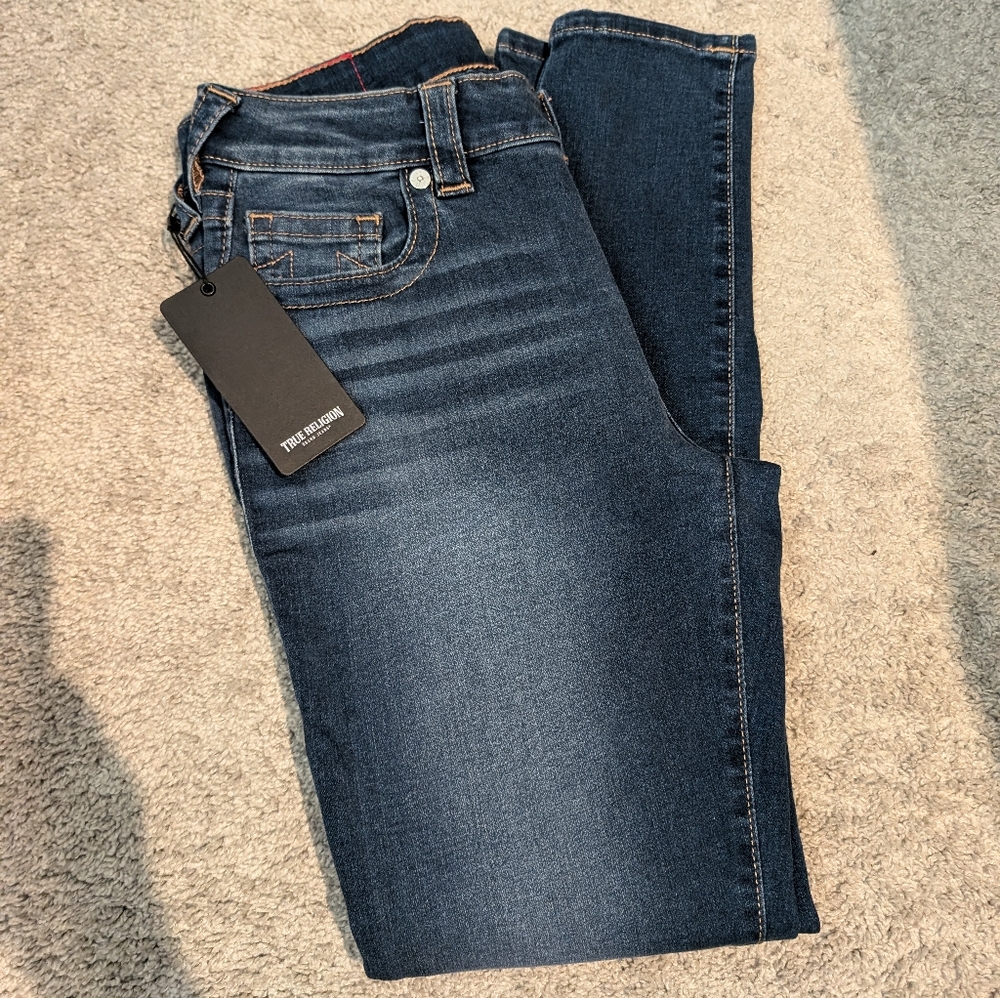 True Religion Jennie Curvy Mid Rise Super Skinny Jeans - Size 29 NWT